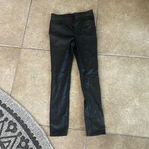 black leather gap jeans
